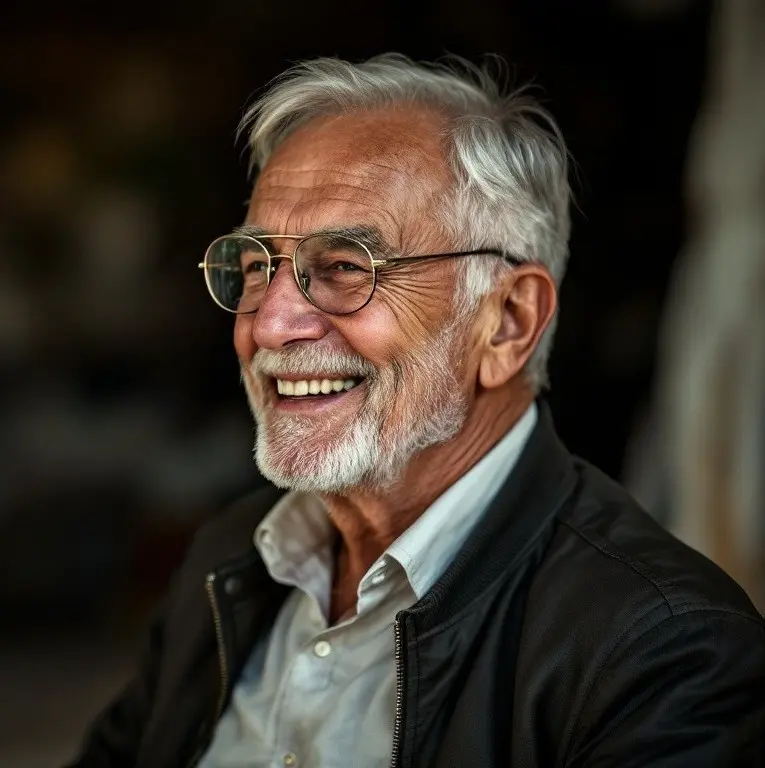 Vivalis happy elderly man